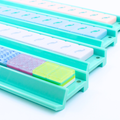 MAHJONG RACKS | Premium Acrylic | 4 Racks + 4 Pushers: Solid Citrus Green / Chartreuse