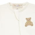 Bear Hugs Zip Footie - Ivory