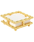 Gold Bamboo Cocktail Napkin Holder - Aluminum
