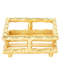 Gold Bamboo Cocktail Napkin Holder - Aluminum