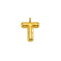 Puffy Gold Letter Pendant