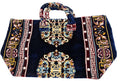 Polyester Cotton Rug Fabric Bag Navy Blue