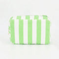 Striped Terry Cloth Cosmetic Pouch Bag