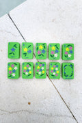 Floating Mahjong Tiles in bright green for the Pool