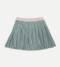 Pleated Poplin Skort