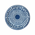 Greek Key Pavilion Dinner Plates - 8 per pac