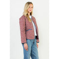 Print Detailed Quilted Jacket