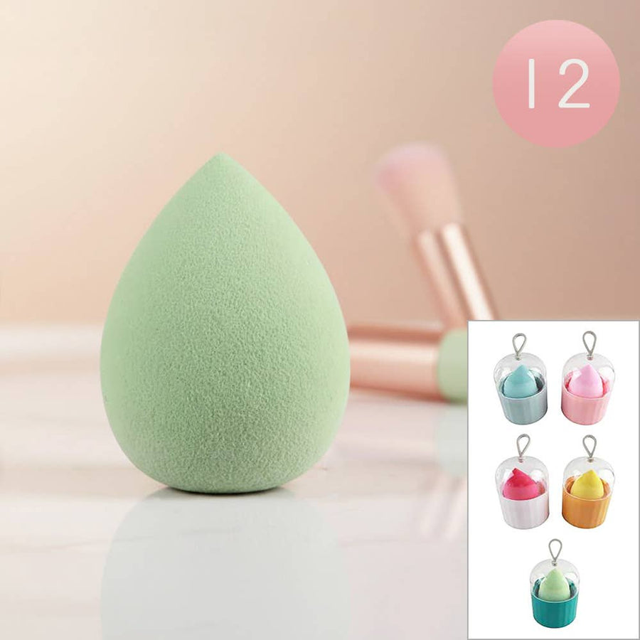 12PCS - Makeup Blending Sponge with Case