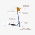 BANWOOD MAXI SCOOTER VINTAGE - BLUE