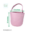 Gingham Easter basket embroidery blanks