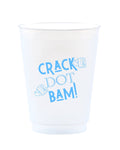 Crack Dot Bam Mahjong Reusable Frost Flex Cups