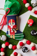 Tight End Tidings, Football Nutcracker Bauble Stocking