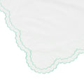 Double Scallop Embroidered Percale Euro Sham Pair