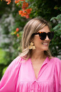 Kaia Raffia Flower Earring