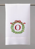 Monogramed Wreath Guest Towel