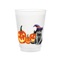 Halloween Cat Frosted Cups | Set of 8