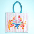 Dogs Playing Mahjong Tote Bag