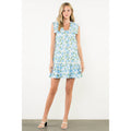 Sleeveless Flower Print Dress