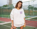 Custom Embroidered Sweatshirt, Custom Tennis Sweatshirt