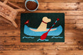 Dog Canoe Washable Rug