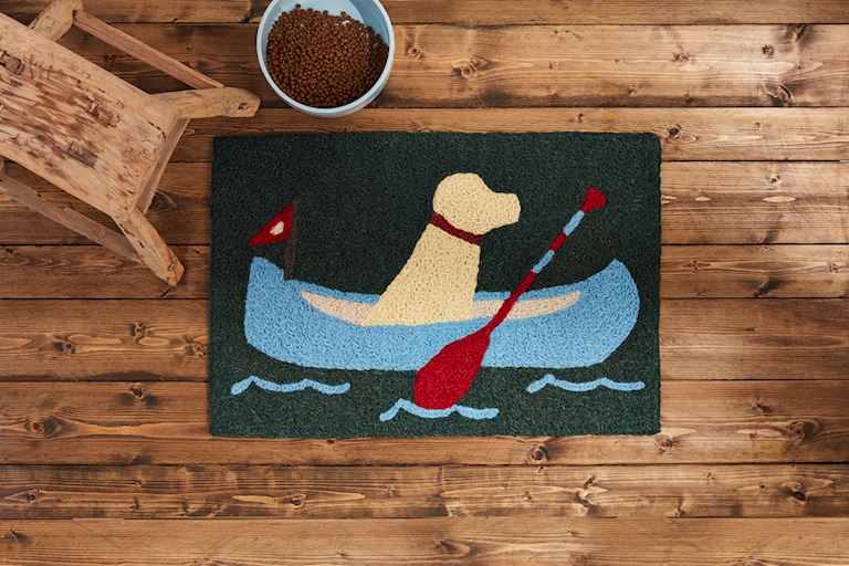 Dog Canoe Washable Rug