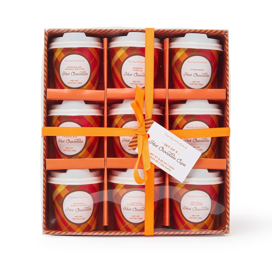Festive Fall Hot Chocolate Cup Set  Gift Box