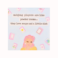 "Mahjong Players are like Powder Rooms..." Cocktail Napkins