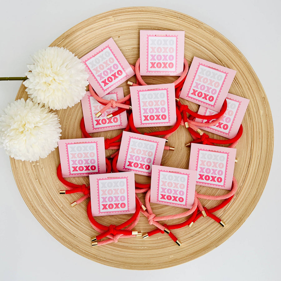 "XOXO" Double Hair Tie - Valentine's Day Thank You Gift