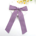 Rosewater Gingham Ribbon bow clips - 21 colors