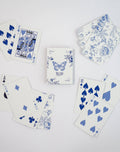 Blue Floral Canasta Cards with Points