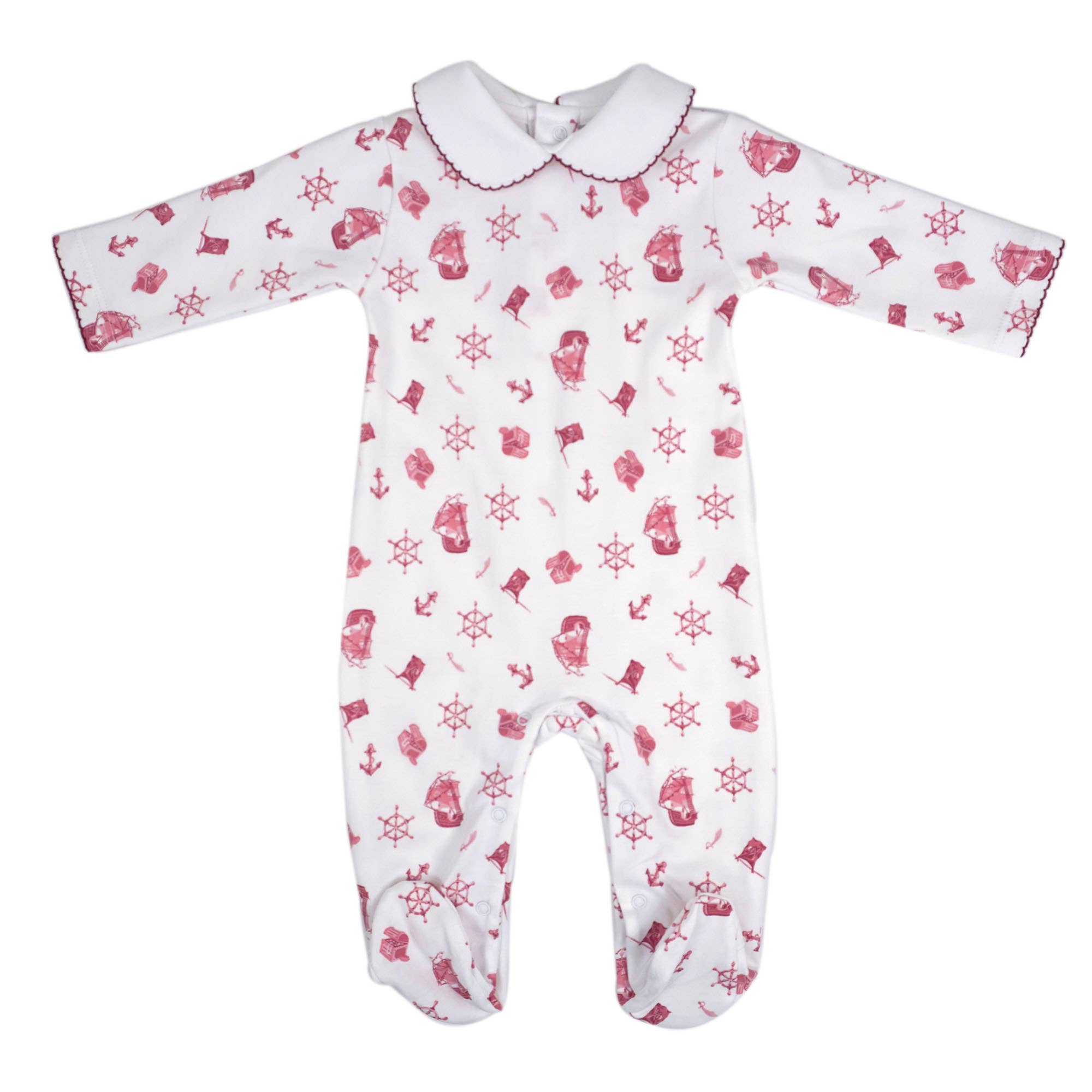Pirates Pima Cotton Footie Pajamas