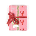Ribbon and Lobster Pink Gift Wrapping Paper