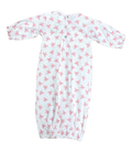Day gown Pink bows print 100% Pima Cotton