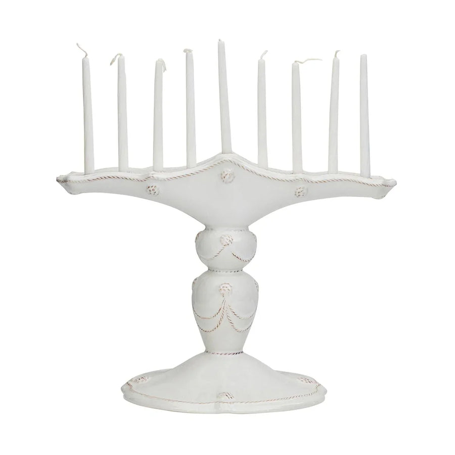 Berry & Thread Menorah - Whitewash