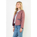 Print Detailed Quilted Jacket