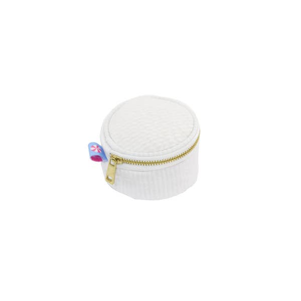 Seersucker Mini Button  3"