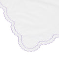 Double Scallop Embroidered Percale Euro Sham Pair