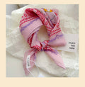 Pink fairy tale Floral Bandana Square scarf