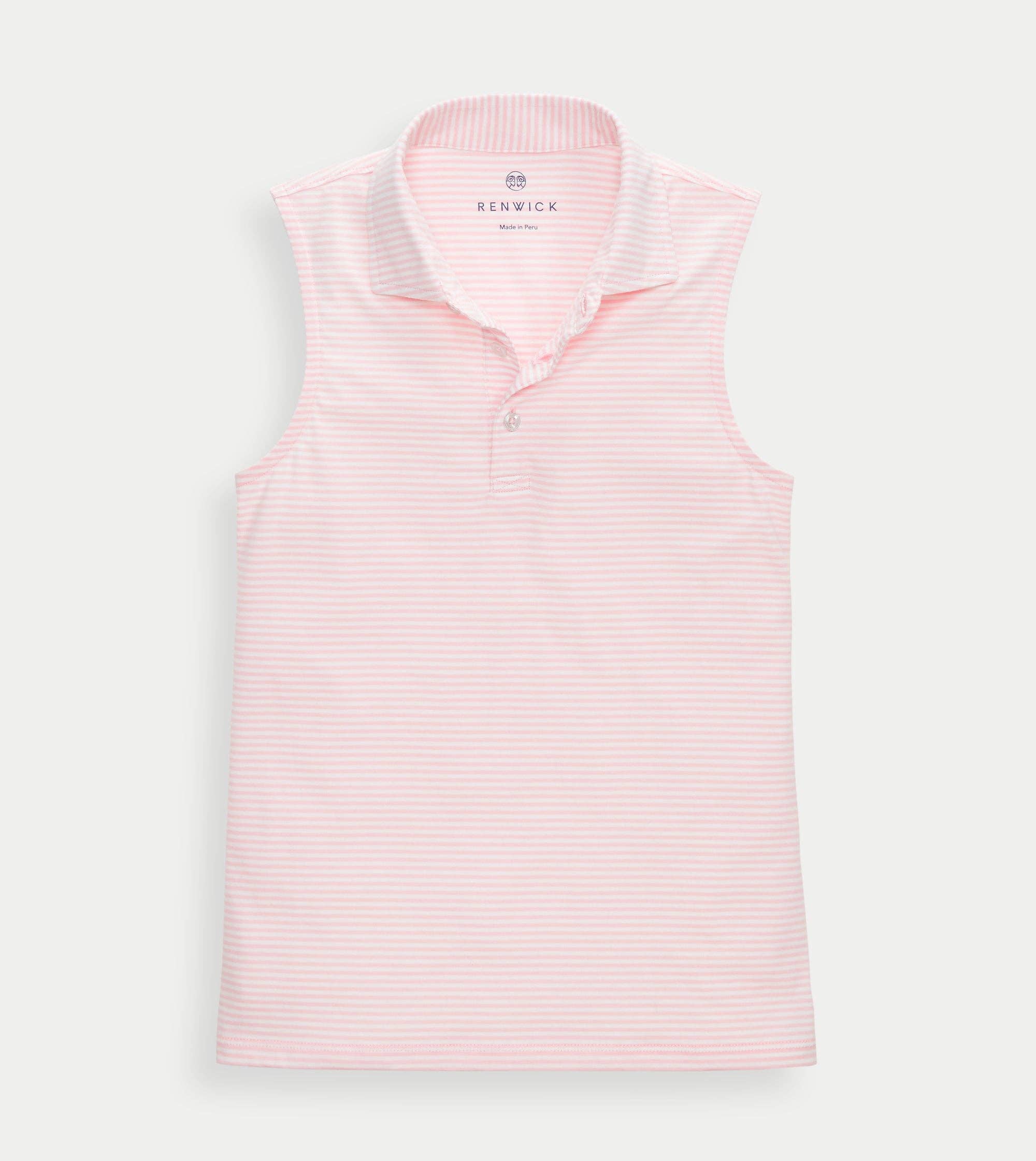 Sleeveless Cotton Polo