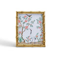 Gold Faux Bamboo Photo Frame with Art