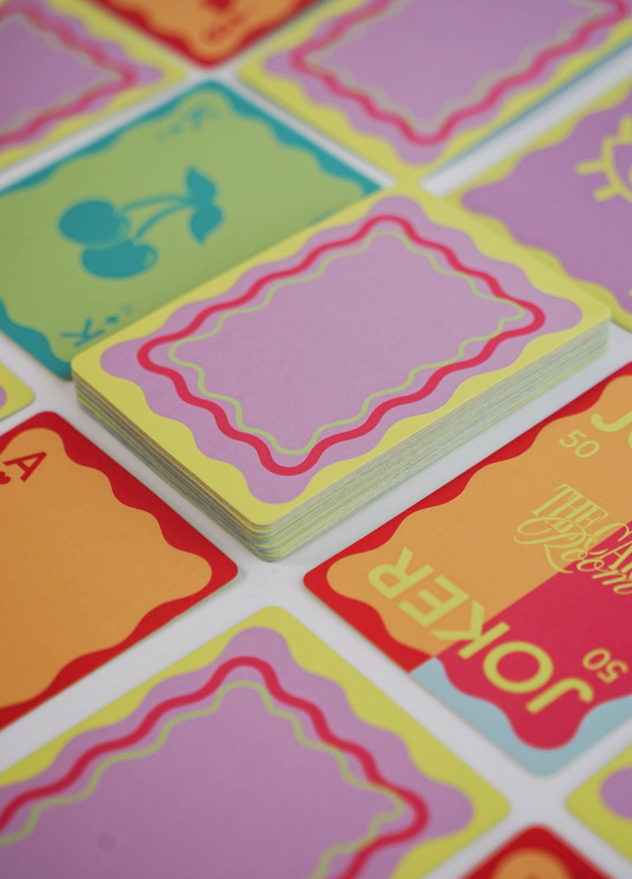 Neon Canasta Cards with Points