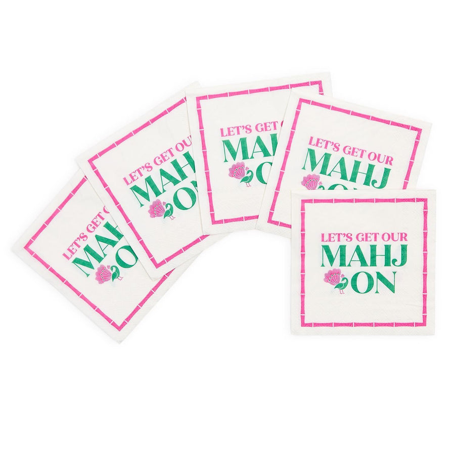 Mahj On Cocktail Napkins