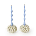 Hand-Crafted Hydrangea Flower Bud Vases / Taper Candle Holders