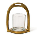 Horseshoe Tealight Candleholder with Removable Glass