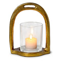 Horseshoe Tealight Candleholder with Removable Glass
