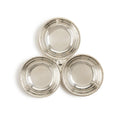 Silver Three Section Tidbit Condiment Serving Dish