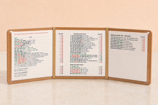 Mahjong Card Folio - Petal Pink