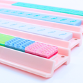 MAHJONG RACKS | Premium Acrylic | 4 Racks + 4 Pushers: Tortoiseshell