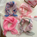 Pink fairy tale Floral Bandana Square scarf