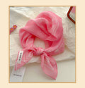 Pink fairy tale Floral Bandana Square scarf